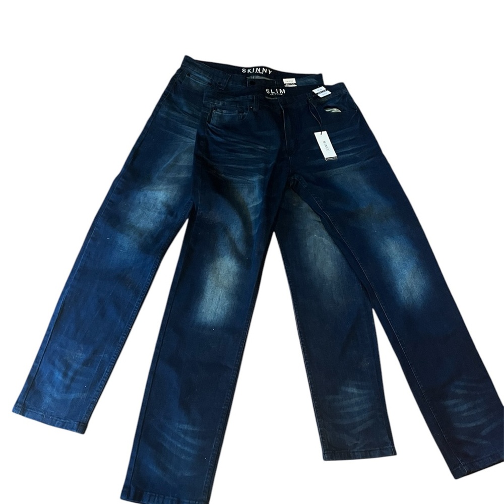NWT 2 Pairs Uh Denim Skinny & Slim Jeans 36/34